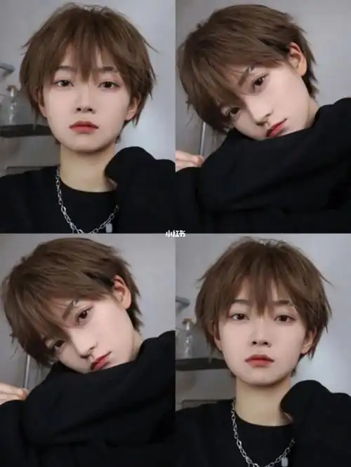 96日系少年感短发 好后悔没有早点剪的发型挂耳小短发