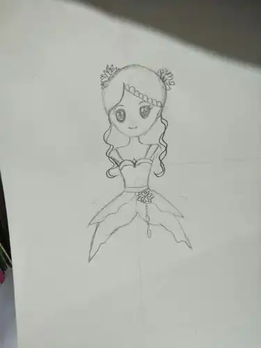 怎么画灵公主的简笔画