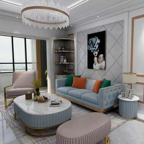 一切逼格 尽在色彩把控及软装搭配 - 轻奢风设计师设计效果图 - 每平