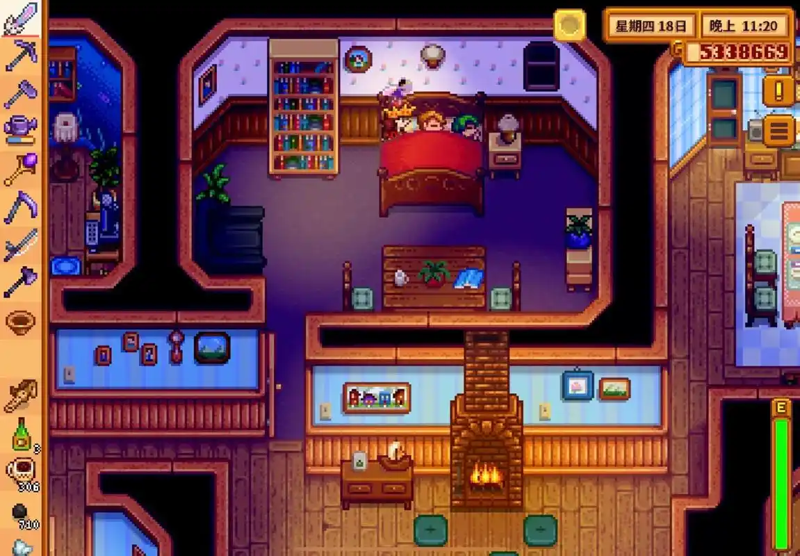 皮埃尔你最好睁着眼睛睡觉,我会永远监视你#星露谷物语 #星露