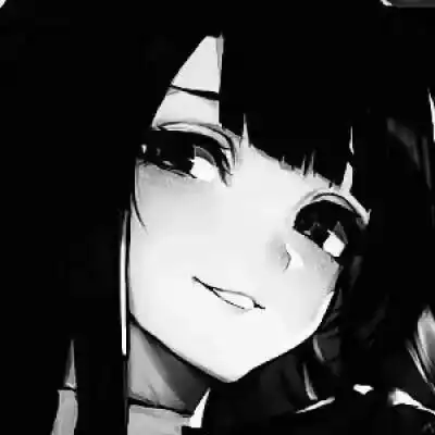 动漫头像女生伤感侧脸黑白