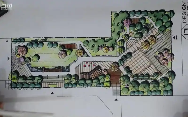 东道手绘 | 园林景观快题平面图上色技巧:校园绿地