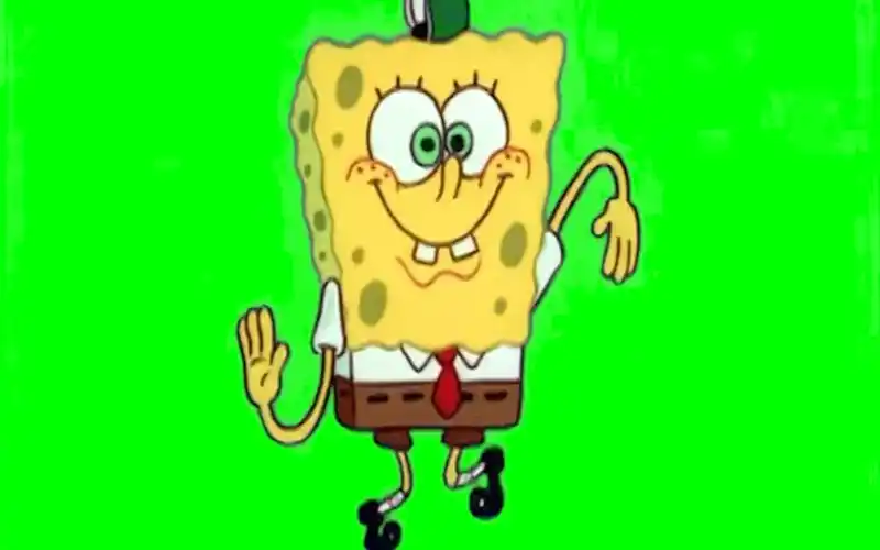 海绵宝宝绿幕素材无水印