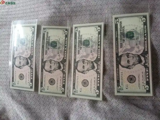 5美元绝品4连号