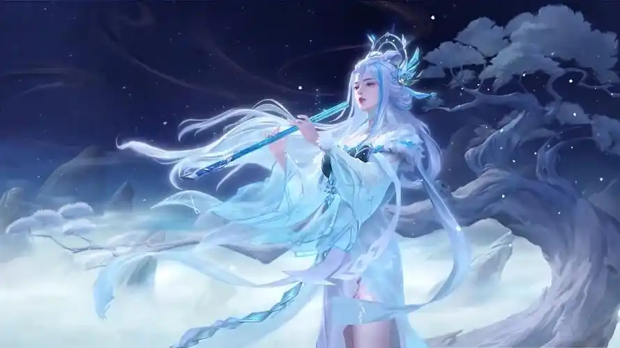 王者荣耀露娜:霜月吟动态壁纸