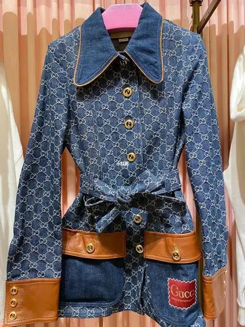 gucci倪妮同款丹宁牛仔外套