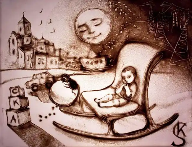 沙画给人以自信,没有再比沙画更容易走近大众的艺术了.