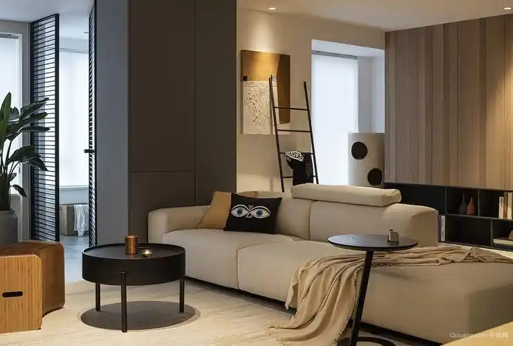 客厅现代简约沙发大户型装修