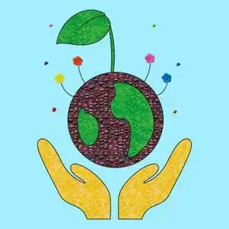 豆子粘贴画材料包手工diy种子春天环境保护植树 灰色 呵护地球1材料