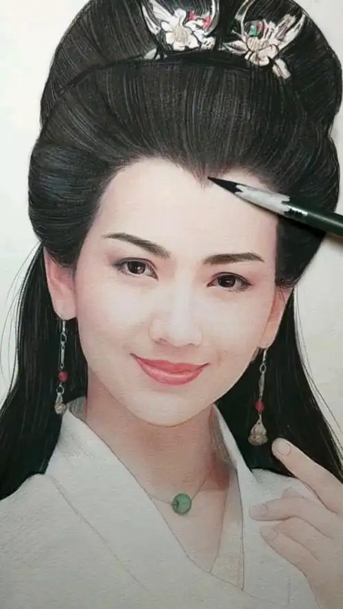 优秀如我#白素贞手绘,给个关注