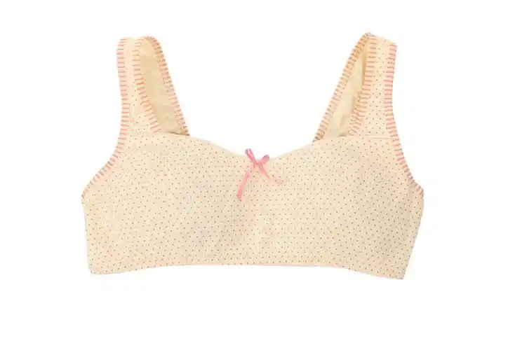 【货到付款】可娃衣 薄夹棉少女内衣 纯棉宽肩带 发育期学生小背心 全