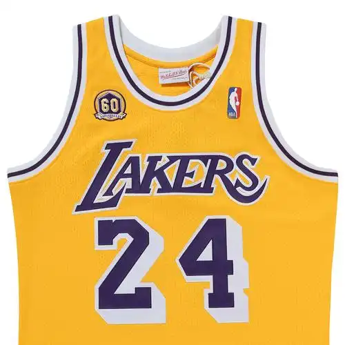 mitchellness mn科比24号球衣07 08年湖人au复古60周年背心nba - 淘宝