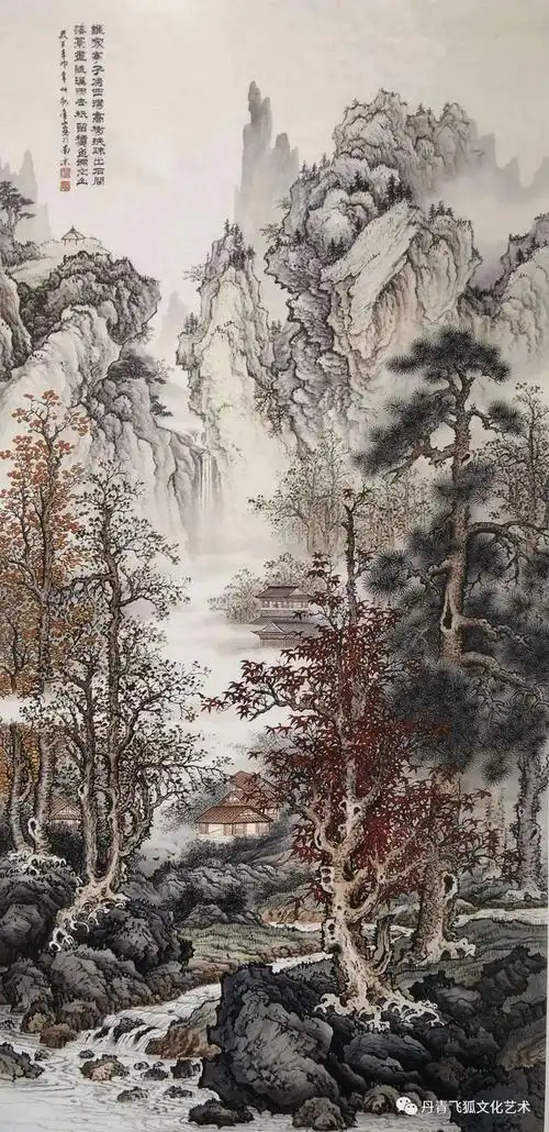 画家周金山的中国传统工笔山水画欣赏|中国画|工笔画|黄朴存_网易订阅
