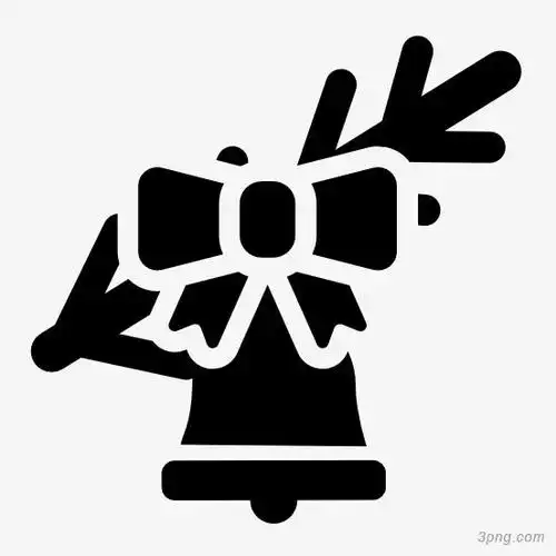 圣诞铃图标png素材透明免抠图片-图标元素