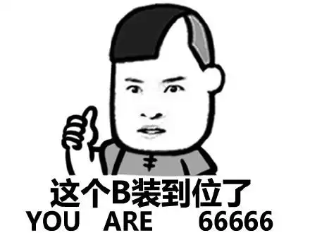 这个b装到位了(you are 666666) - 画面太美(蘑菇头)_动图_装逼_搞笑