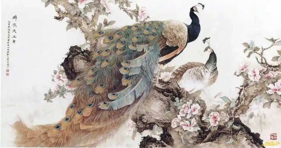 【转载】【天狼收藏】张玉明工笔花鸟作品欣赏