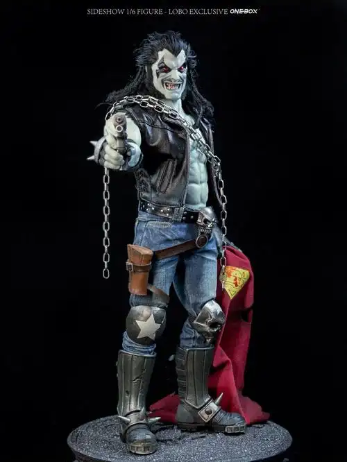 品牌:sideshow lobo 暴狼比例:1:6 布衣可动测评:lobo,dc宇宙中不死不