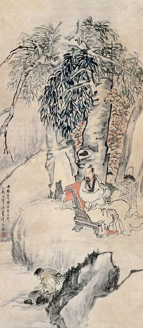 江南四吴之吴观岱山水人物画欣赏!