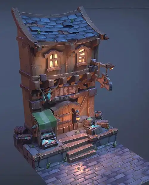 风格化场景建筑