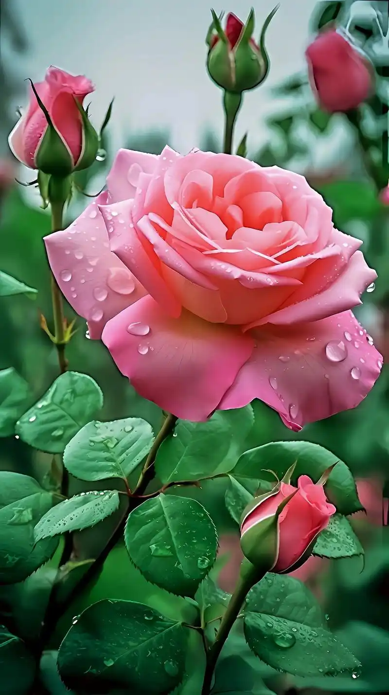 粉佳人玫瑰花语:初恋,红粉佳人,遇到好看的花花一定要分享给你 - 抖音