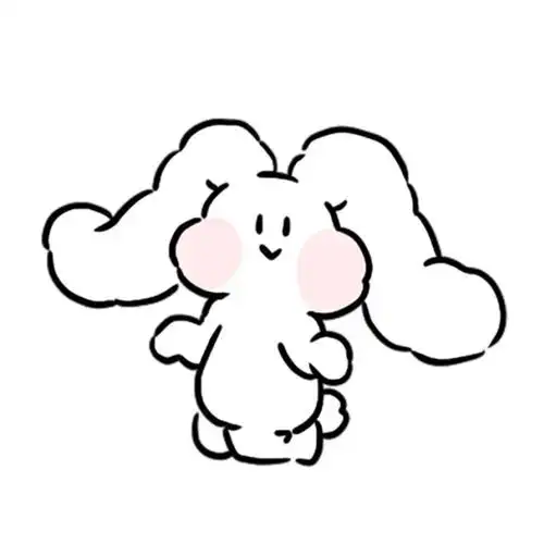 超可爱的大耳兔简约头像