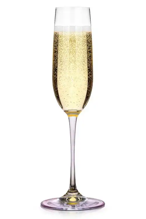 举行庆祝活动碰杯的香槟酒杯