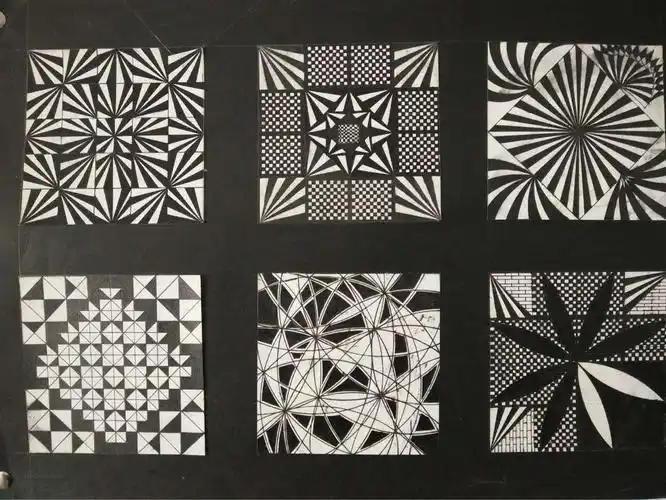 扎兰屯职业学院吊桥校区教育科学系--2015级动漫环艺平面构成阶段作业