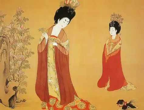 唐周昉 《簪花仕女图卷》