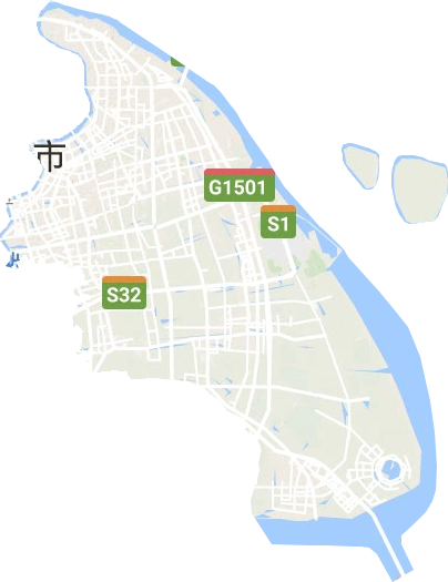 浦东新区高清地形地图