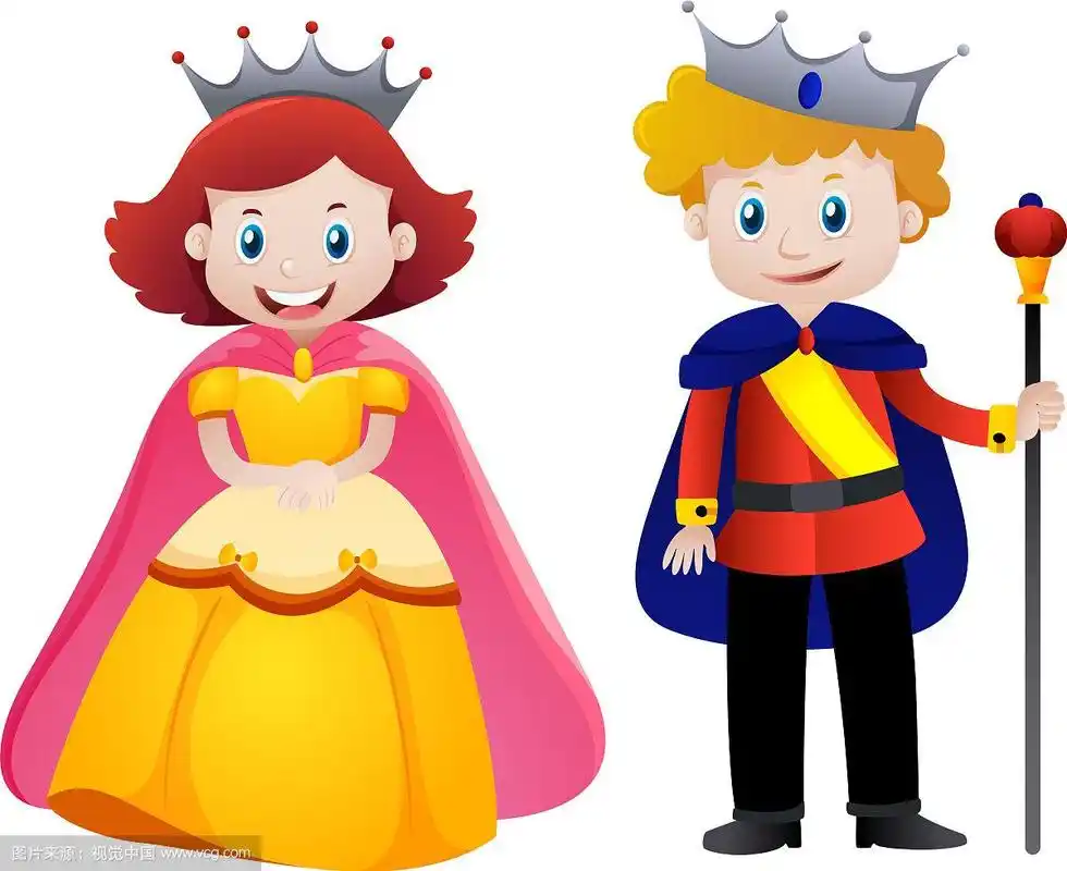 快乐的国王和王后