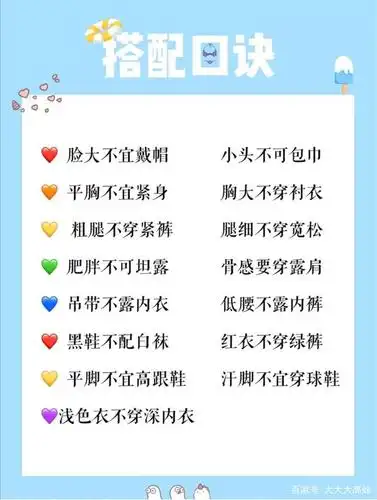 超详细穿衣搭配技巧口诀「小白必备」