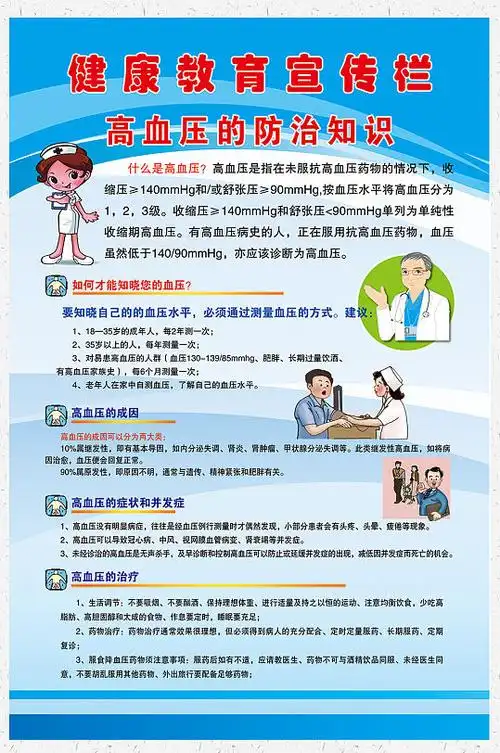 高血压病健康教育预防知识