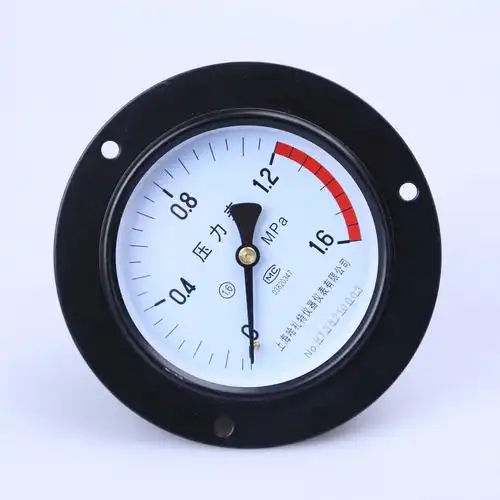 供应轴向带边压力表y100zt