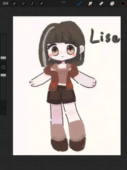 挑战画q版blackpink之lisa