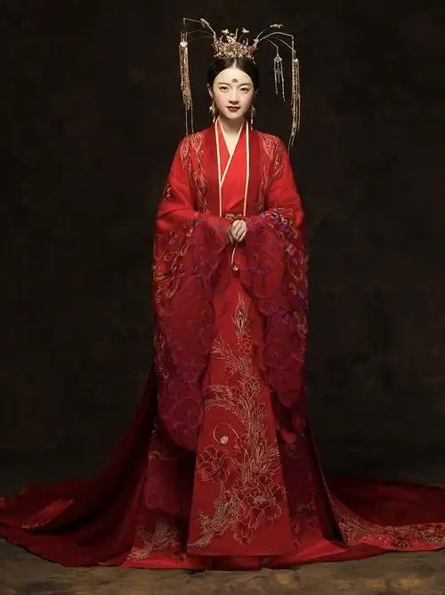 ninading原创汉服婚礼礼服新娘中式结婚拖尾秀禾服女嫁衣