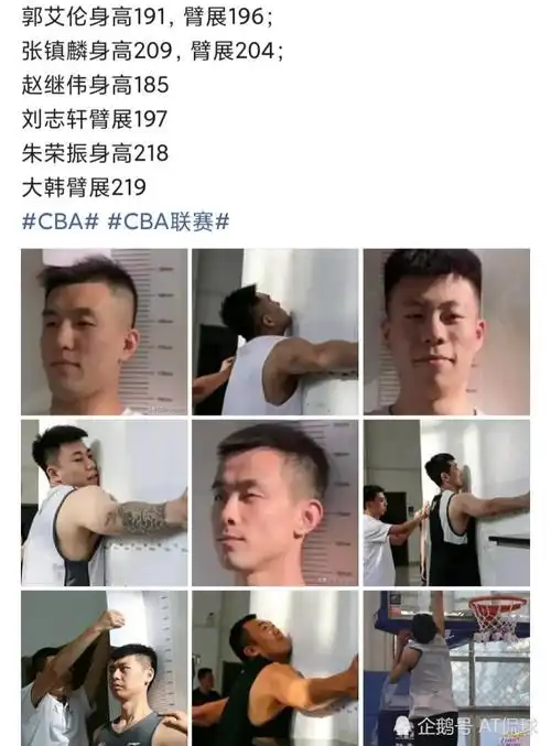 辽宁公布体测数据郭艾伦身高真实张震麟令人失望