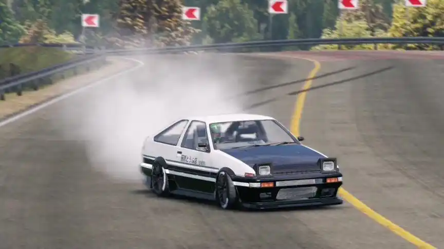 ae86山路漂移#飘移 #头文字d #赛车 #车技 #改装车文化 #漂移