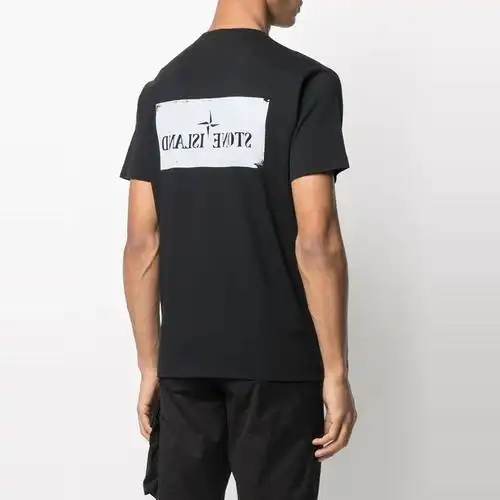 stoneisland石头新款字母徽标男士圆领短袖74152ns80t恤