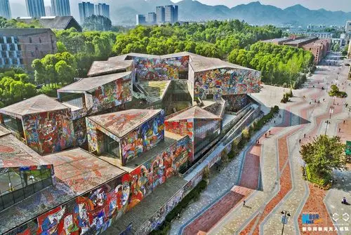 听建筑在诉说重庆罗中立美术馆造型色彩超炫酷