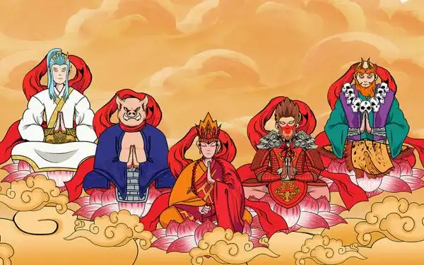 西游记五师徒插画设计