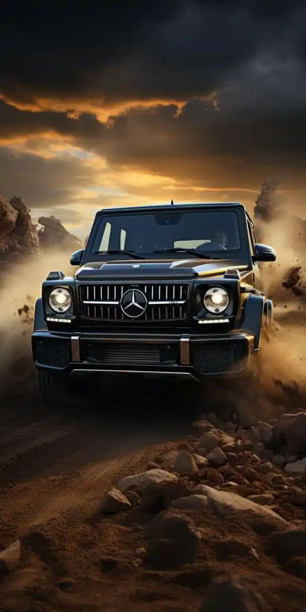 真男人座驾,奔驰大g汽车壁纸.