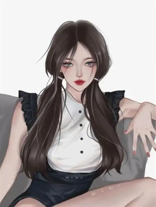 超美高冷气质御姐手头像