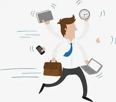 素材(1008x1309)pngppt卡通人物(1728x2486)png商务素材之忙碌的工作