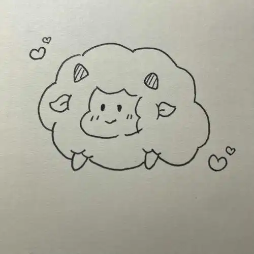 小羊简笔画