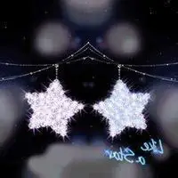 情侣中间一个小月亮头像星星和月亮微信图像大全【点击鼠标右键下载】