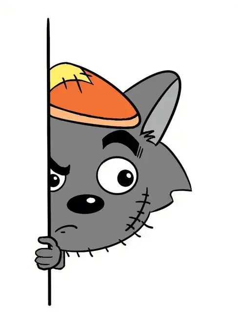 手残党学简笔画附教程简单版灰太狼