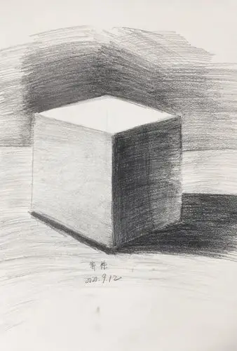 跟我学美术《素描正方体》0912六下1