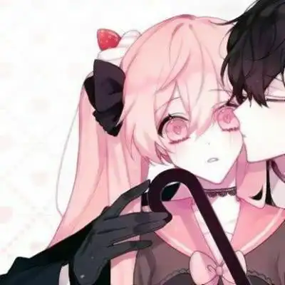 可爱情头一左一右_www.qqtu8.com