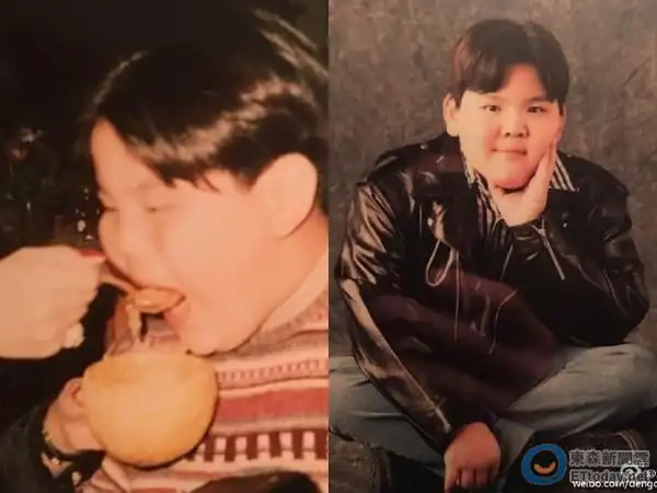邓超26日在脸书上发文,分享出演员向佐小时候到现今的「成长史」照片