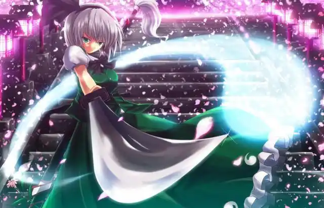 二次元动漫壁纸有个性的花季少女喜欢自由自在的感觉